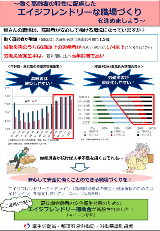 「高年齢労働者の安全衛生対策について」