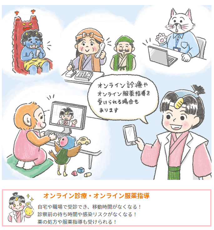 知っトク!医療情報<オンライン診療オンライン服薬指導>